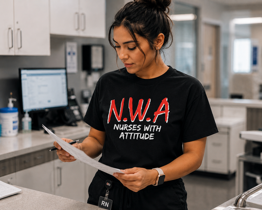 N.W.A — Nurses With Attitude Tee